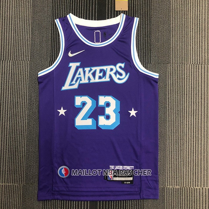 Maillot Los Angeles Lakers Kobe Bryant NO 23 Ville Edition 2021-22 Volet
